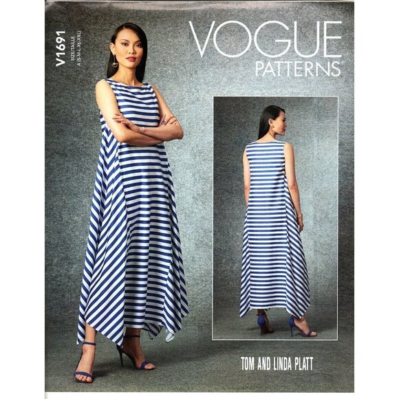 Vogue V1720 Misses S to XXL Designer Tom and Linda Platt Dress Sewing Pattern - Picture 1 of 2